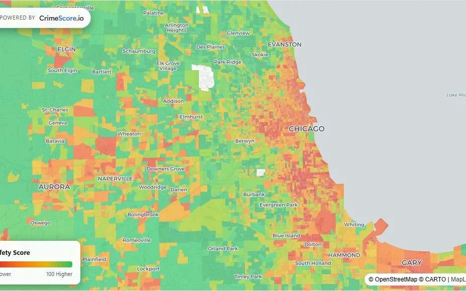 Chicago crime safety map