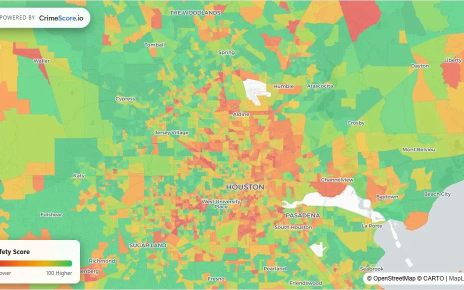 Houston crime safety map