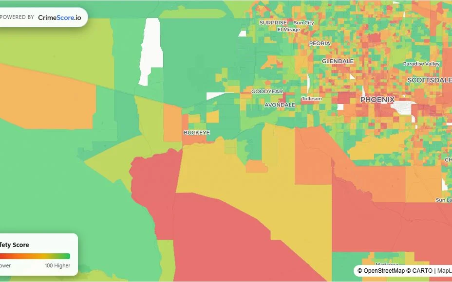 Phoenix crime safety map