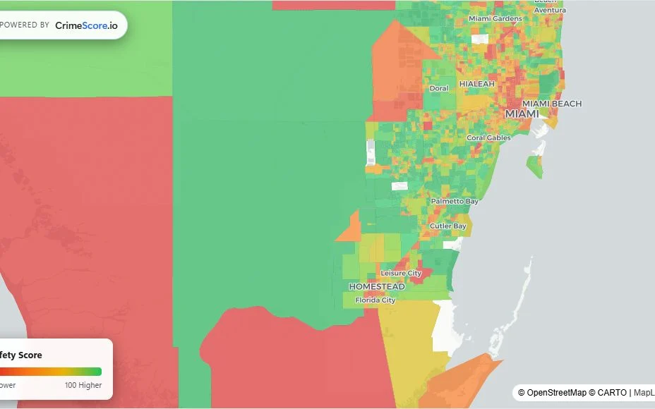 Miami crime safety map