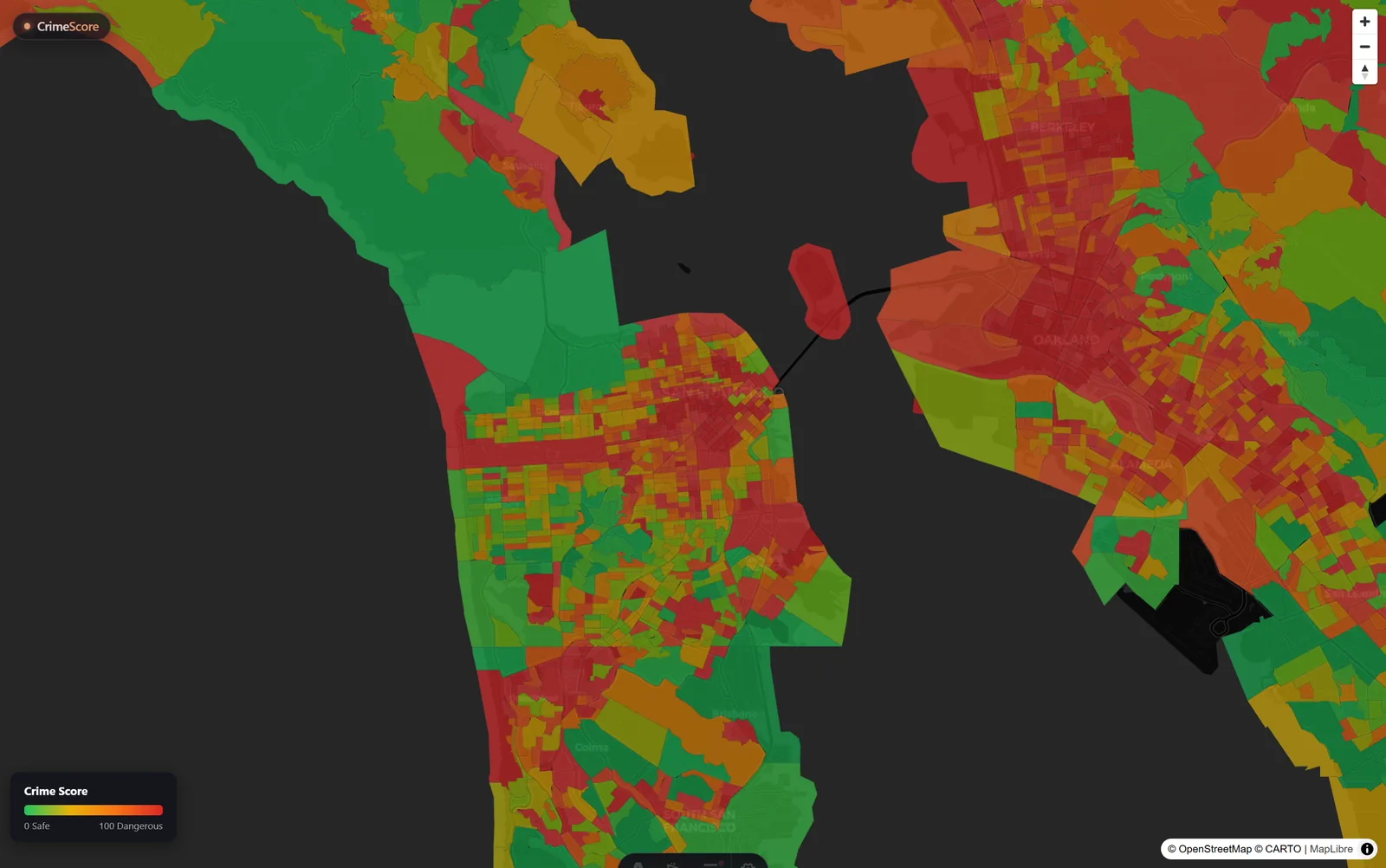 San Francisco crime safety map