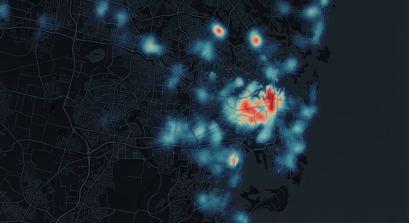 Risk heatmap visualization